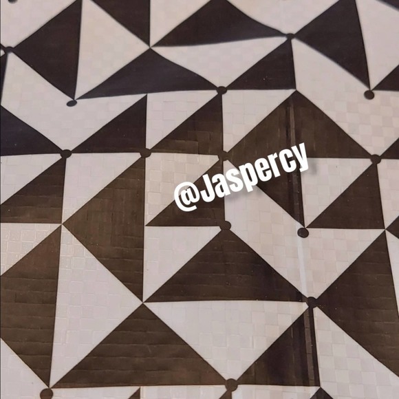 IKEA - KNALLA Two (2) Reusable Tote Bags Black & White Geometric Storag… - Picture 7 of 11